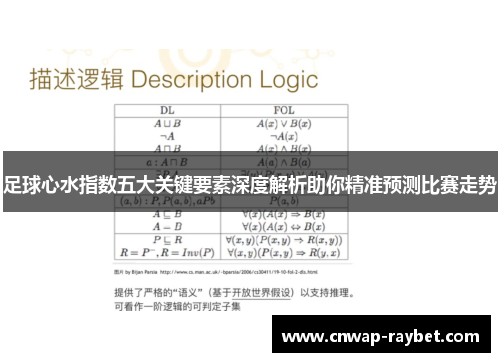 足球心水指数五大关键要素深度解析助你精准预测比赛走势